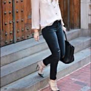 Current Elliot distressed ankle skinny jeans 29